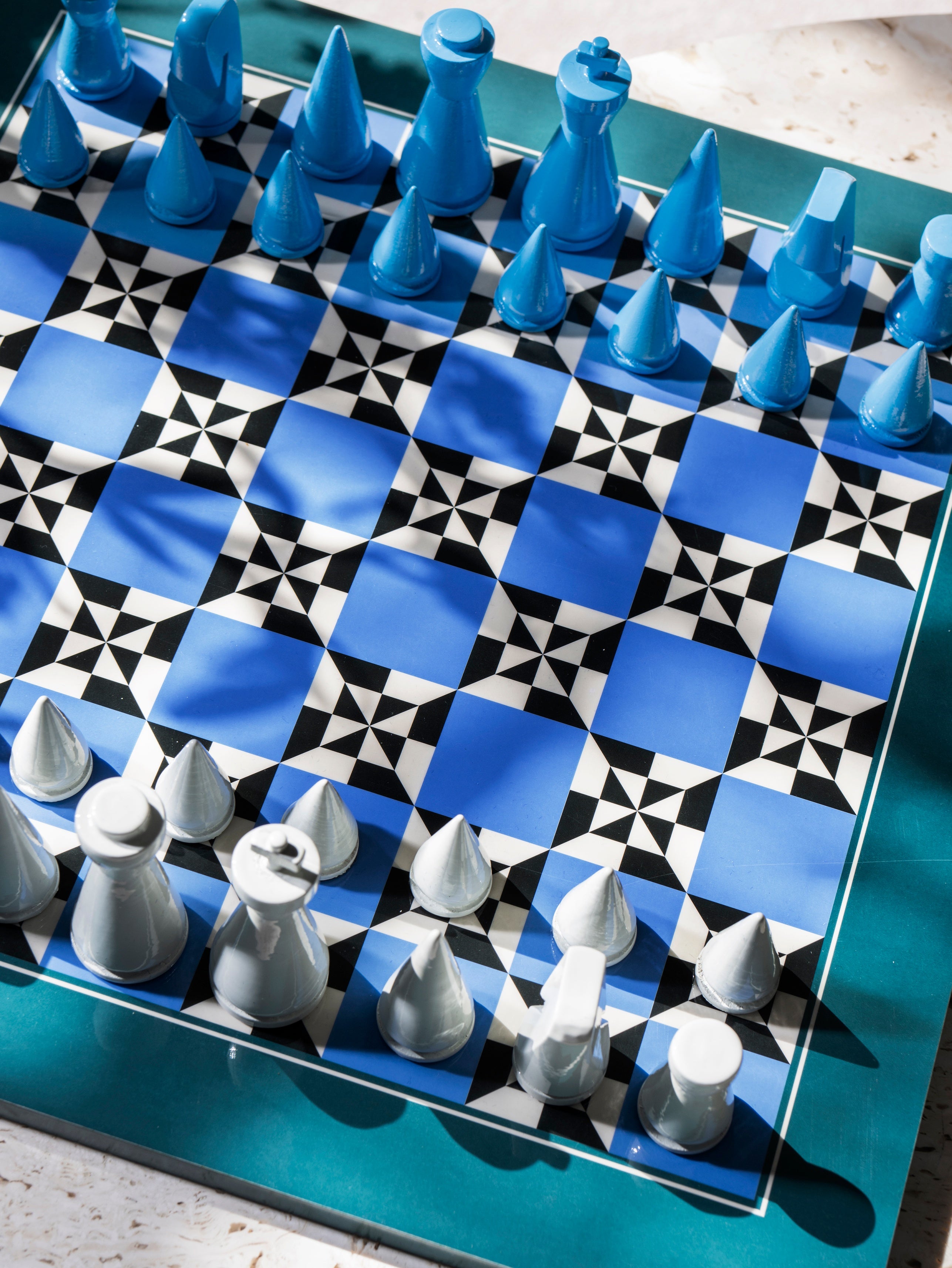 Poseidon Lacquered Chess