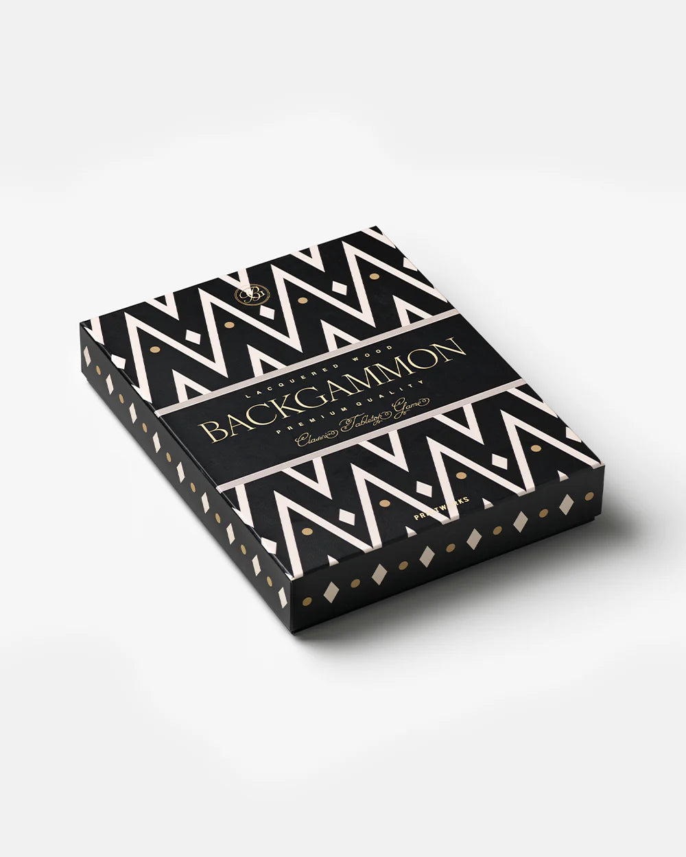 Backgammon Lacado Negro