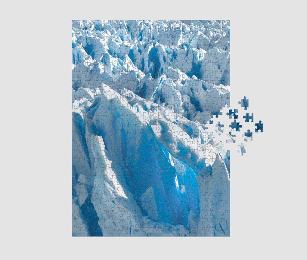 Glacier, rompecabezas