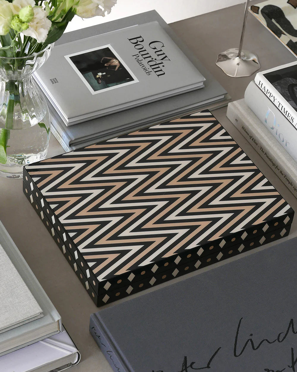 Backgammon Lacado Negro