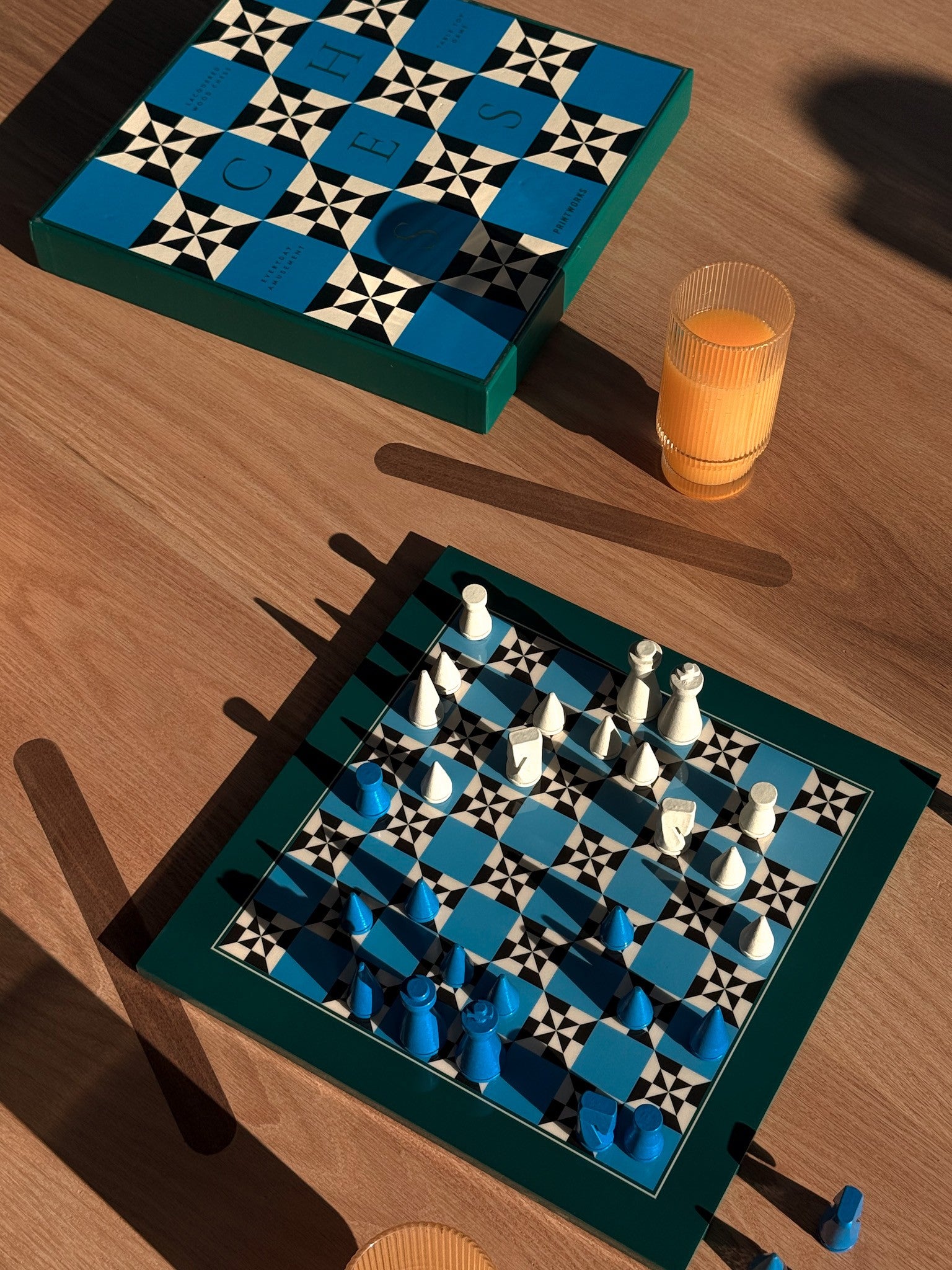 Poseidon Lacquered Chess 