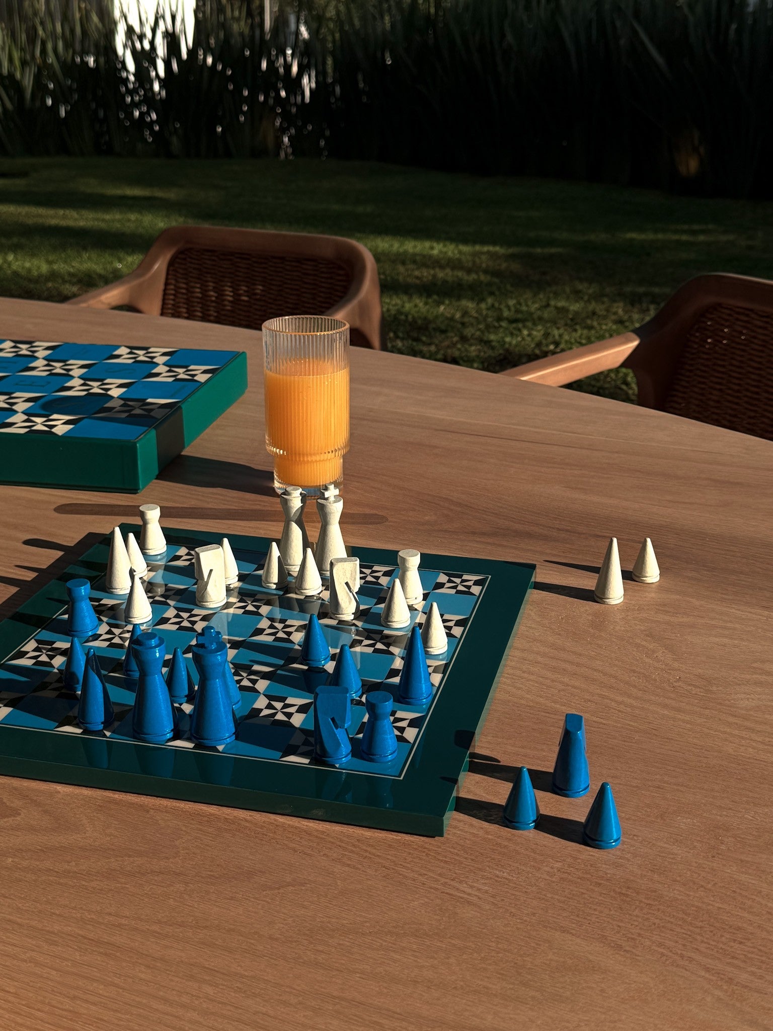 Poseidon Lacquered Chess 